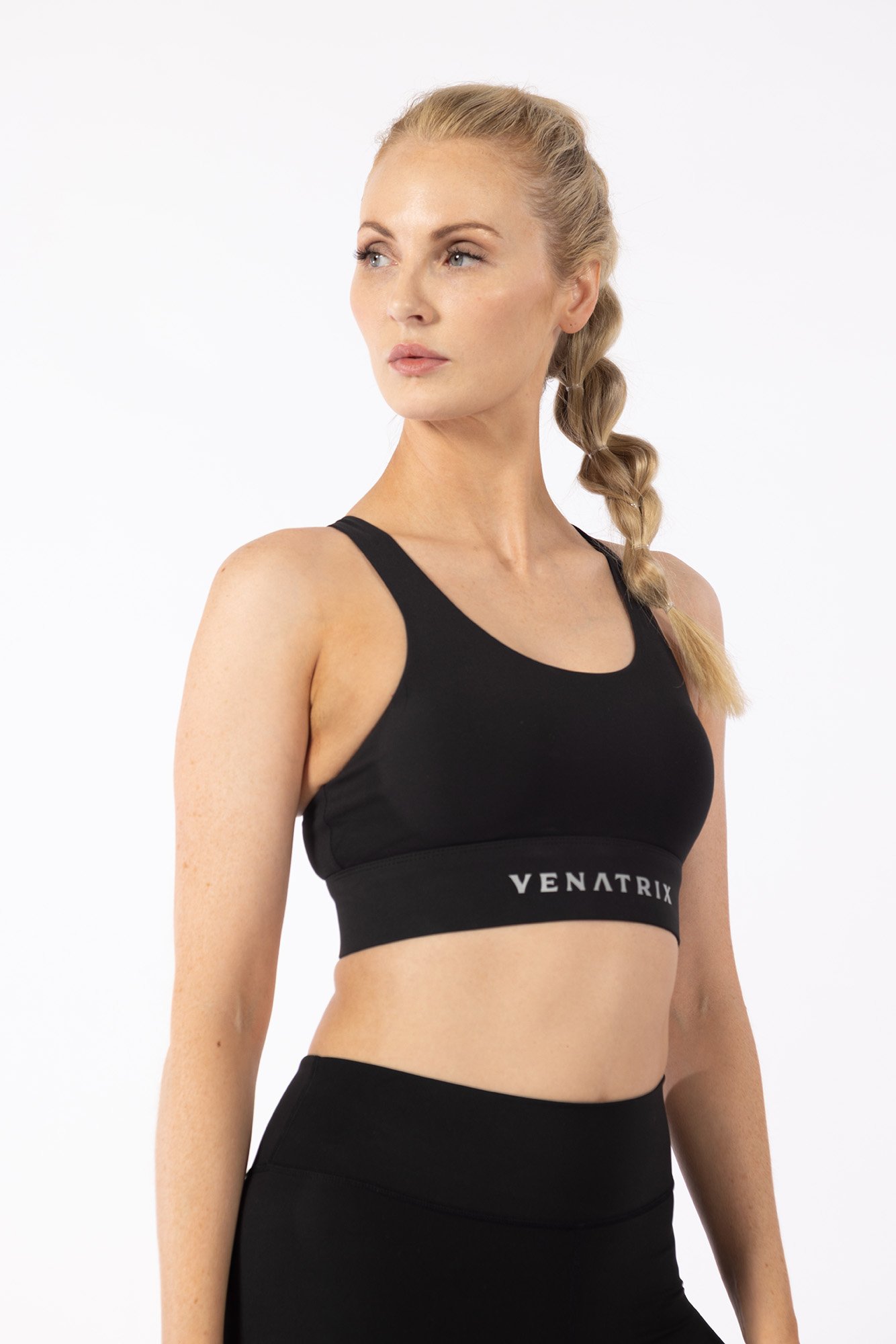 Performance Racerback Sports Bra Black