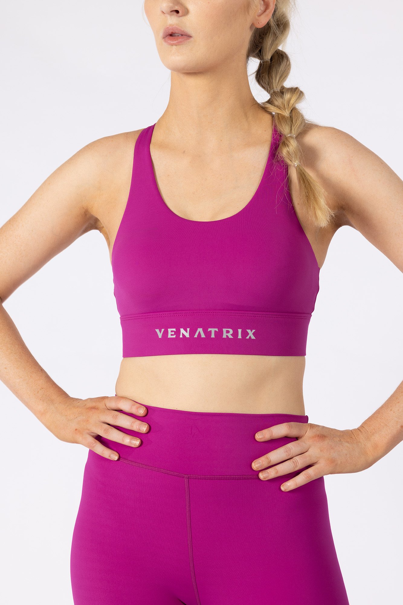 Performance Racerback Sports Bra Pink